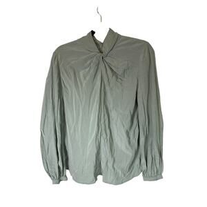 Club Monaco Twist neck top sage green size S